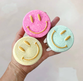 Happy Bath Bomb (Emoji, Smiley)-Bath & Body-The Sister Made-Summit Lane Boutique, Women's Apparel and Gifts located in Grand Rapids, MI