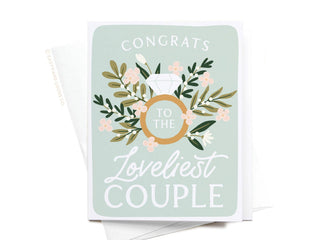 Congrats to the Loveliest Couple Greeting Card