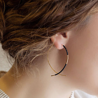 Norah Threader Hoop Earrings-Earrings-Lenny & Eva-Summit Lane Boutique, Women's Apparel and Gifts located in Grand Rapids, MI
