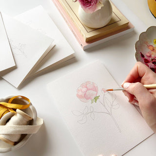 Garden flowers paintable notecards-Stationary-emily lex studio-Summit Lane Boutique, Women's Apparel and Gifts located in Grand Rapids, MI