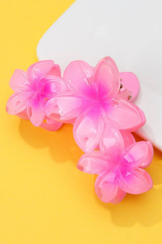 Gradient Resin Floral Hair Claw Clips-Hair Accessories-JOSSLYN by wall to wall-Summit Lane Boutique, Women's Apparel and Gifts located in Grand Rapids, MI