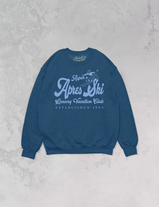 Apres Ski Vacation Club Oversized Sweatshirt-Sweatshirt-The Clandestine Underground-Summit Lane Boutique, Women's Apparel and Gifts located in Grand Rapids, MI