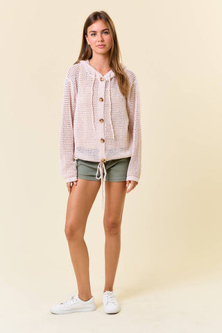 Bobbi Open Knit Sweater-Cardigans-Doe and Rae-Summit Lane Boutique, Women's Apparel and Gifts located in Grand Rapids, MI