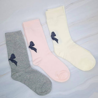 Lovely Bow On The Back Socks Set Of 3-Socks-Ellison+Young-Summit Lane Boutique, Women's Apparel and Gifts located in Grand Rapids, MI