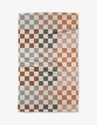 Autumn Checkers-Kitchen Towel-Geometry-Summit Lane Boutique, Women's Apparel and Gifts located in Grand Rapids, MI