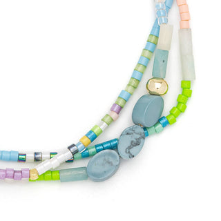 Mixed Media Bracelet - Harmony/Blue Howlite/Gold-Bracelets-Scout Curated Wears-Summit Lane Boutique, Women's Apparel and Gifts located in Grand Rapids, MI