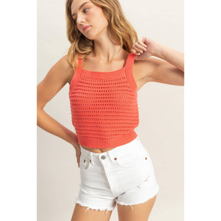 Lizzie Thick Strap Square Neck Fitted Tank-Sleeveless-HYFVE-Summit Lane Boutique, Women's Apparel and Gifts located in Grand Rapids, MI