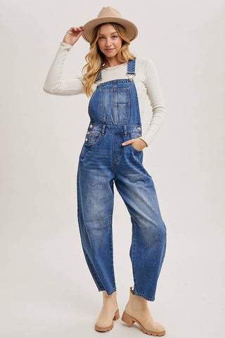 Harper Barrel Overalls-Jeans-Bluivy-Summit Lane Boutique, Women's Apparel and Gifts located in Grand Rapids, MI