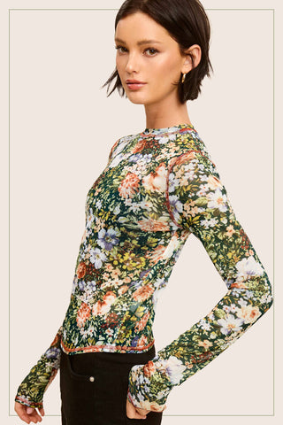 Marisol Mesh Top-Long Sleeves-La Miel-Summit Lane Boutique, Women's Apparel and Gifts located in Grand Rapids, MI