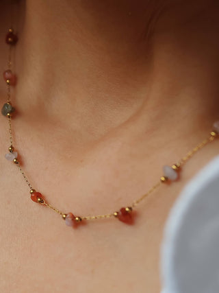 Besse 18K Gold Non-Tarnish Multi Gemstone Necklace, Bracelet-Jewelry-Flânerie by MAIQ-Summit Lane Boutique, Women's Apparel and Gifts located in Grand Rapids, MI