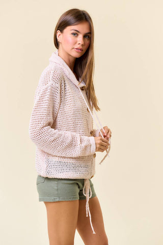 Bobbi Open Knit Sweater-Cardigans-Doe and Rae-Summit Lane Boutique, Women's Apparel and Gifts located in Grand Rapids, MI