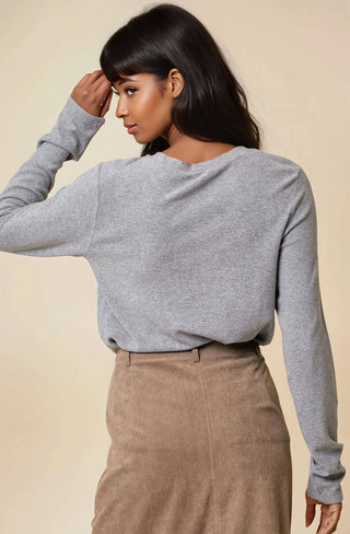 Cleo Soft Knit Long Sleeve-Long Sleeves-Doe and Rae-Summit Lane Boutique, Women's Apparel and Gifts located in Grand Rapids, MI