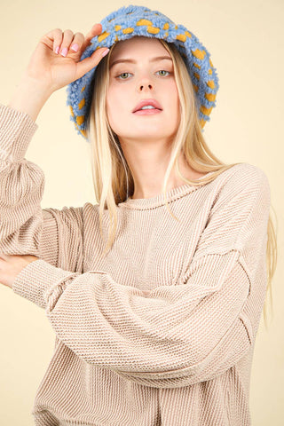 Waverly Two Tone Oversized Top-Long Sleeves-VERY J-Summit Lane Boutique, Women's Apparel and Gifts located in Grand Rapids, MI