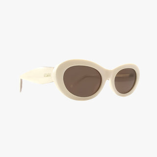 CORA IVORY Polarized Fashion Oval Round Sunglasses-Sunglasses-Kohv Eyewear-Summit Lane Boutique, Women's Apparel and Gifts located in Grand Rapids, MI