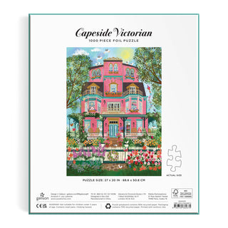 Joy Laforme Capeside Victorian 1000 Piece Foil Puzzle-Chronicle Books-Summit Lane Boutique, Women's Apparel and Gifts located in Grand Rapids, MI