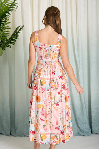 Sunny State Midi Dress-Dresses-Blu Pepper-Summit Lane Boutique, Women's Apparel and Gifts located in Grand Rapids, MI
