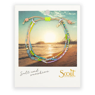 Mixed Media Bracelet - Harmony/Blue Howlite/Gold-Bracelets-Scout Curated Wears-Summit Lane Boutique, Women's Apparel and Gifts located in Grand Rapids, MI