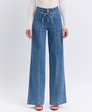 Olivia Wide Leg-Jeans-VERVET by FLYING MONKEY-Summit Lane Boutique, Women's Apparel and Gifts located in Grand Rapids, MI