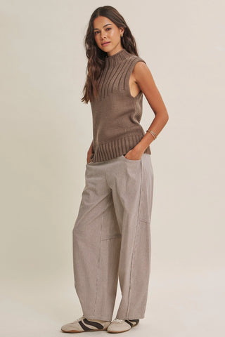 Maddox Striped Barrel Pants-Pants-in february-Summit Lane Boutique, Women's Apparel and Gifts located in Grand Rapids, MI