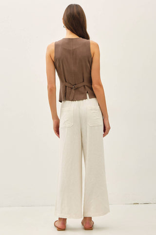 Lucy Linen Vest-Vest-Be Cool-Summit Lane Boutique, Women's Apparel and Gifts located in Grand Rapids, MI