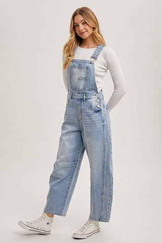Harper Barrel Overalls-Jeans-Bluivy-Summit Lane Boutique, Women's Apparel and Gifts located in Grand Rapids, MI
