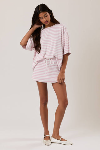 Stevie Striped Top-Short Sleeves-LE LIS-Summit Lane Boutique, Women's Apparel and Gifts located in Grand Rapids, MI