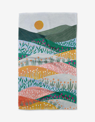 Sunrise Mountains Tea Towel-Kitchen Towel-Geometry-Summit Lane Boutique, Women's Apparel and Gifts located in Grand Rapids, MI