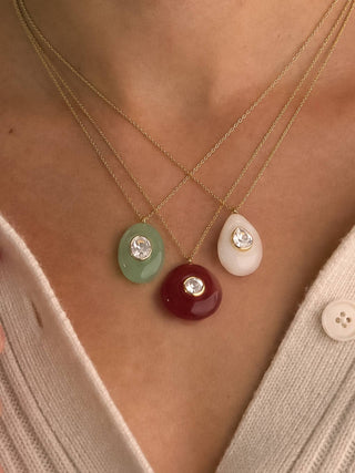 Attica 18K Gold Non-Tarnish Stone CZ Necklace-Necklaces-Flânerie by MAIQ-Summit Lane Boutique, Women's Apparel and Gifts located in Grand Rapids, MI