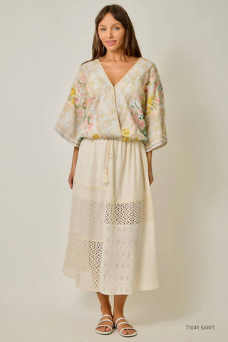 Magnolia Wrap Top-Short Sleeves-Mystree-Summit Lane Boutique, Women's Apparel and Gifts located in Grand Rapids, MI