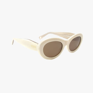CORA IVORY Polarized Fashion Oval Round Sunglasses-Sunglasses-Kohv Eyewear-Summit Lane Boutique, Women's Apparel and Gifts located in Grand Rapids, MI