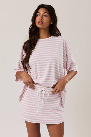 Stevie Striped Top-Short Sleeves-LE LIS-Summit Lane Boutique, Women's Apparel and Gifts located in Grand Rapids, MI