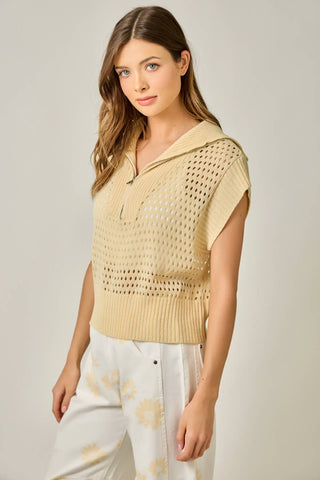 The Haven Fishnet Top-Short Sleeves-Mystree-Summit Lane Boutique, Women's Apparel and Gifts located in Grand Rapids, MI