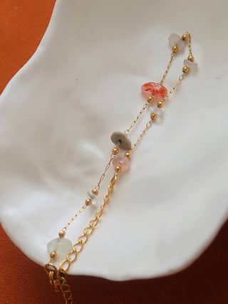 Besse 18K Gold Non-Tarnish Multi Gemstone Necklace, Bracelet-Jewelry-Flânerie by MAIQ-Summit Lane Boutique, Women's Apparel and Gifts located in Grand Rapids, MI