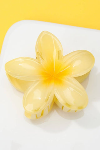 Plumeria Claw Clip-Hair Accessories-JOSSLYN by wall to wall-Summit Lane Boutique, Women's Apparel and Gifts located in Grand Rapids, MI