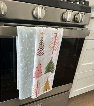 Christmas Trees - Waffle Weave Microfiber Towel-Kitchen Towel-Bloom Towels-Summit Lane Boutique, Women's Apparel and Gifts located in Grand Rapids, MI