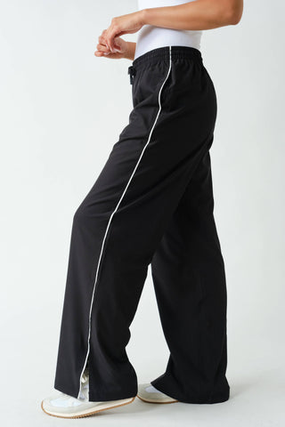 Finish Line Track Pants-Lounge Pants-Mono B-Summit Lane Boutique, Women's Apparel and Gifts located in Grand Rapids, MI