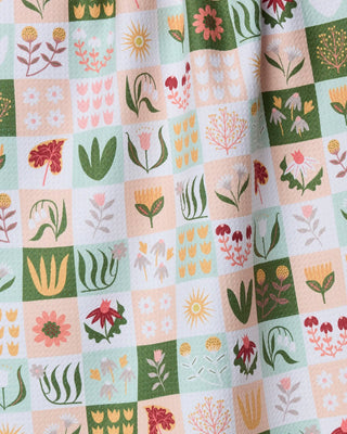 Patchwork Garden Tea Towel-Kitchen Towel-Geometry-Summit Lane Boutique, Women's Apparel and Gifts located in Grand Rapids, MI