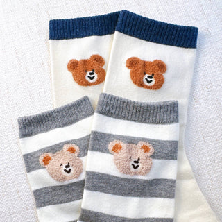 Bear Socks set of 2-Socks-Ellison+Young-Summit Lane Boutique, Women's Apparel and Gifts located in Grand Rapids, MI