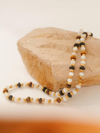 Arrow 18K Gold Non-Tarnish Boho Beaded Necklace-Necklaces-Flânerie by MAIQ-Summit Lane Boutique, Women's Apparel and Gifts located in Grand Rapids, MI