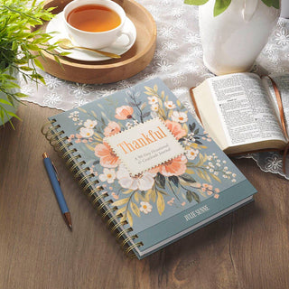 Thankful, A 90-Day Devotional Gratitude Journal HC Spiral-Journals-Christian Art Gifts-Summit Lane Boutique, Women's Apparel and Gifts located in Grand Rapids, MI