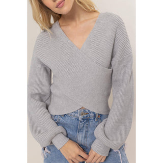 Crisscross Sweater-Sweaters-HYFVE-Summit Lane Boutique, Women's Apparel and Gifts located in Grand Rapids, MI