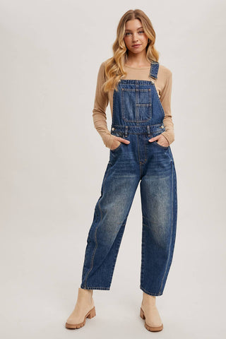 Harper Barrel Overalls-Jeans-Bluivy-Summit Lane Boutique, Women's Apparel and Gifts located in Grand Rapids, MI