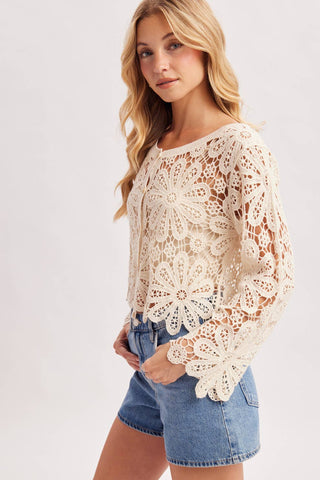 Daisy Bloom Cardigan-Cardigans-Bluivy-Summit Lane Boutique, Women's Apparel and Gifts located in Grand Rapids, MI
