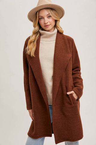 Sally Long Line Jacket-Jackets-Bluivy-Summit Lane Boutique, Women's Apparel and Gifts located in Grand Rapids, MI