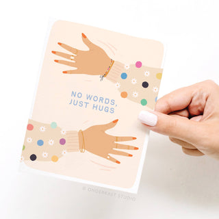 No Words Just Hugs Greeting Card-Greeting Cards-Onderkast Studio-Summit Lane Boutique, Women's Apparel and Gifts located in Grand Rapids, MI
