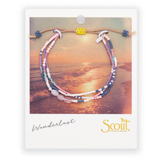 Mixed Media Bracelet - Heart/Rose Quartz/Silver-Bracelets-Scout Curated Wears-Summit Lane Boutique, Women's Apparel and Gifts located in Grand Rapids, MI