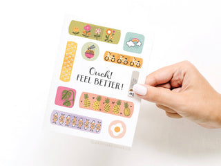 Ouch Feel Better Bandages Greeting Card-Greeting Cards-Easyhand Goods – formerly Onderkast-Summit Lane Boutique, Women's Apparel and Gifts located in Grand Rapids, MI
