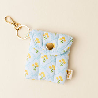 Puffy Earbud Case Keychain-Marigold Lane Blue-Travel Accessories-The Darling Effect-Summit Lane Boutique, Women's Apparel and Gifts located in Grand Rapids, MI