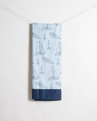 Set Sail Giant Beach Towel Light Blue/Navy 40x70-The Royal Standard-Summit Lane Boutique, Women's Apparel and Gifts located in Grand Rapids, MI