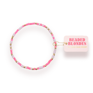 Hot Pink & Lilac Sprinkle Bracelet-Bracelets-Beaded Blondes-Summit Lane Boutique, Women's Apparel and Gifts located in Grand Rapids, MI